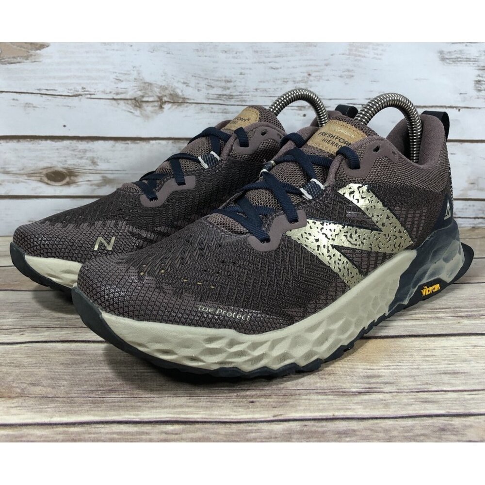 New Balance Women's Brown Trail Running Shoes with Cream Midsole